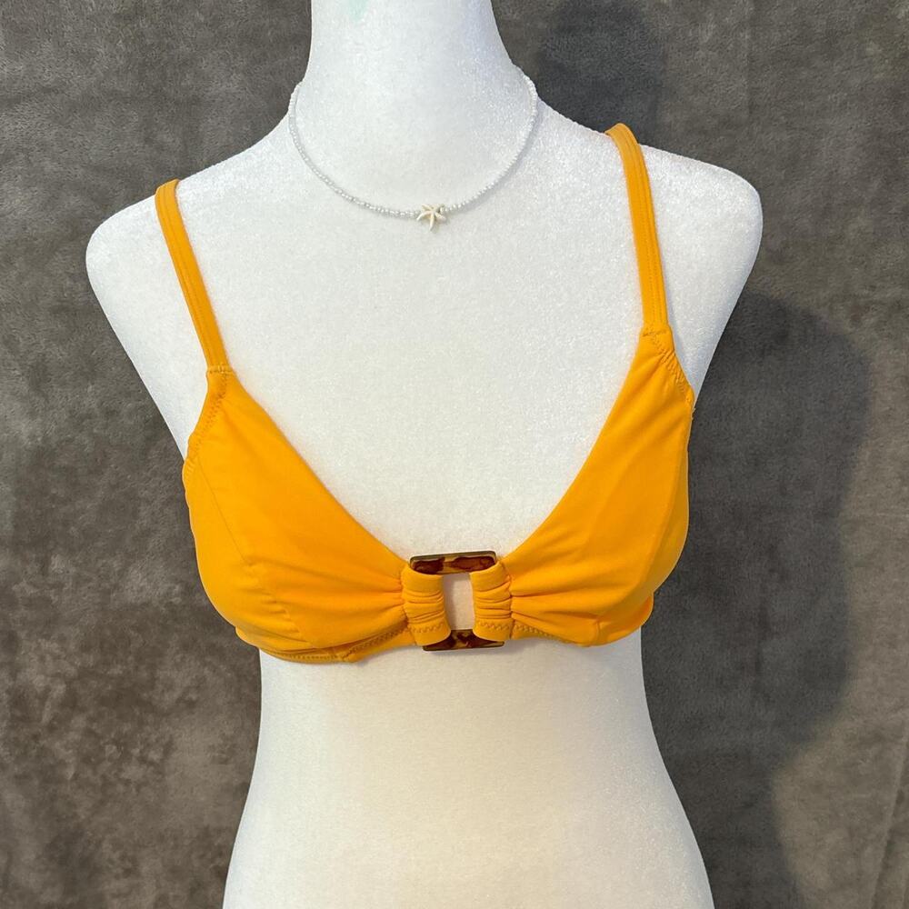 y2k orange bikini top